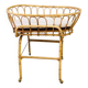 Vintage rattan cradle