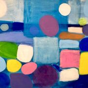 Tableau Coloré Abstrait Contemporain