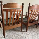 Pair of vintage Scandinavian armchairs from the 60s