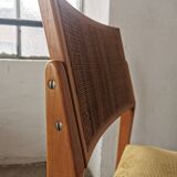 Pair of velvet chairs and canning
