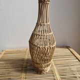 Vase, carafe, glass bottle, rattan wicker