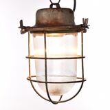 Suspension cage industrielle verte