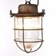 Industrial cage lamp green
