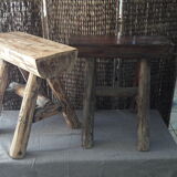 Set de 2 stools style farm, brustalist