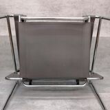 Marcel Breuer Wassily  grey leather B3 Chairs 1980s Italy