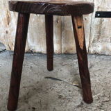 Vintage wood picking stool #a227