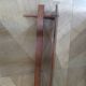 Wall shelf - coat rack - 7 hooks - oak stain - country style - cloakroom
