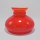 Globe en verre rouge