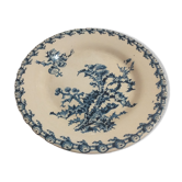 Flat plate in Gien porcelain model Chardons