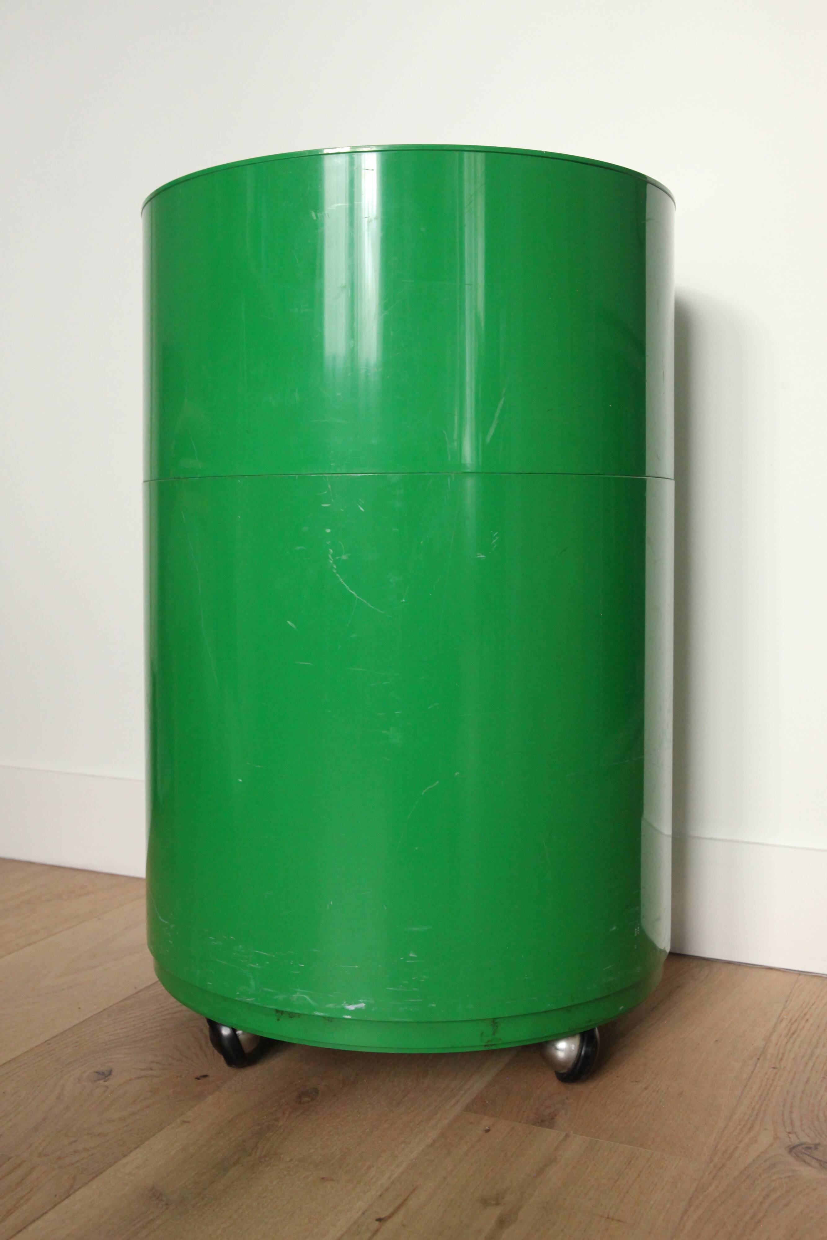 Componibili Green bedside by Anna Castelli for Kartell