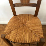 Pair of rustic mulched chairs