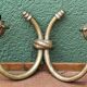 Pair of brass wall lights, 1950s