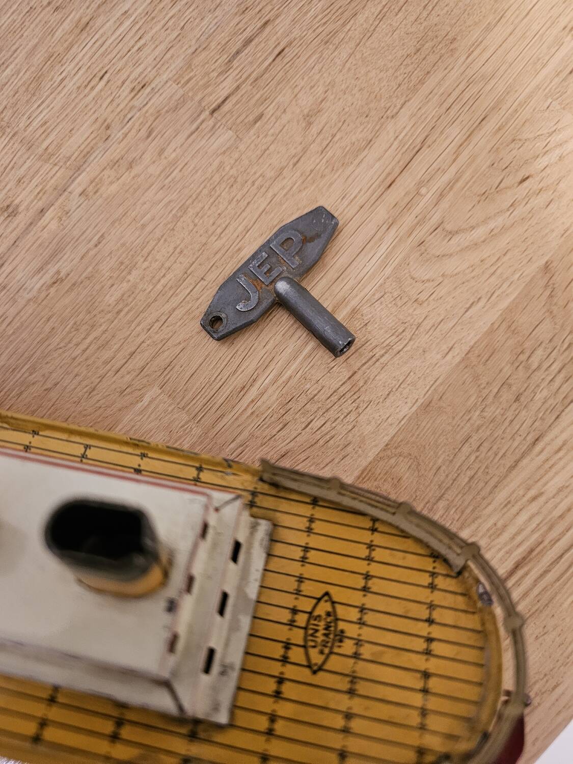 Jep Ocean Liner Lithographed Tin