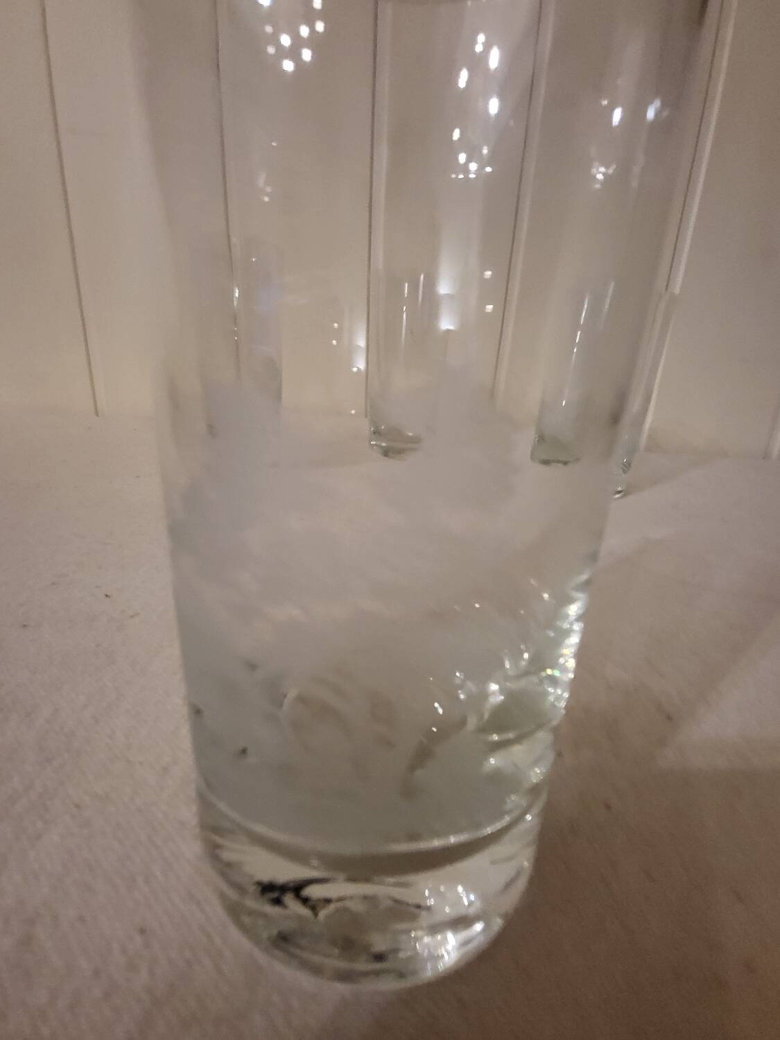 Grands verres en cristal krosno