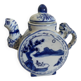 Chinese porcelain moon teapot