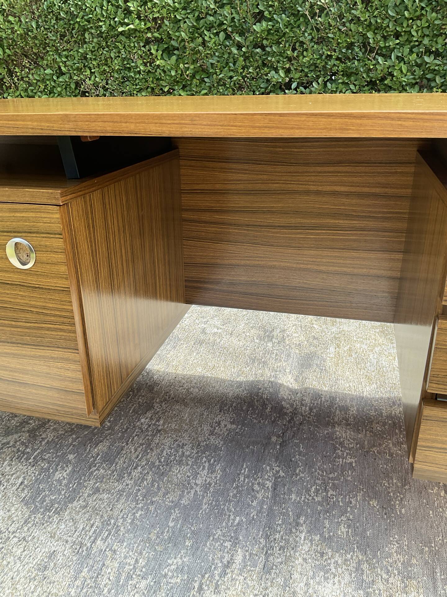 Vintage double-sided executive desk from the 1960s.