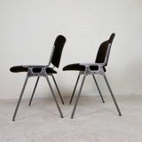 Set of 2 Castelli Dsc Axis 106 chairs by Giancarlo Piretti, 1970s