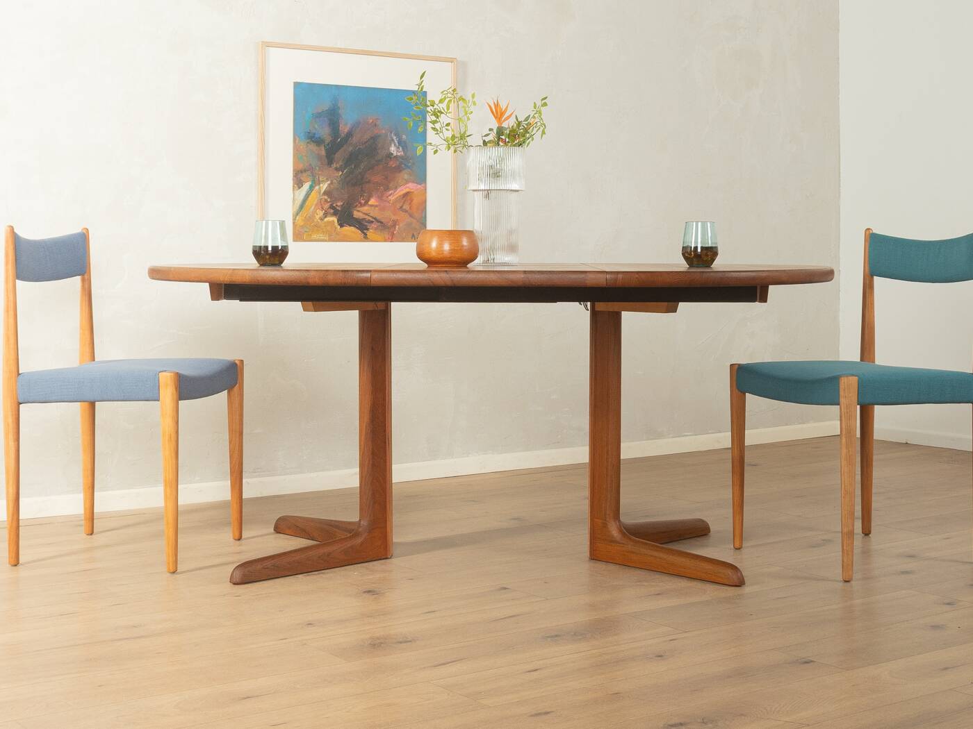 Elegant extendable dining table by CJ Rosengaarden, Denmark, 1960s, teak look