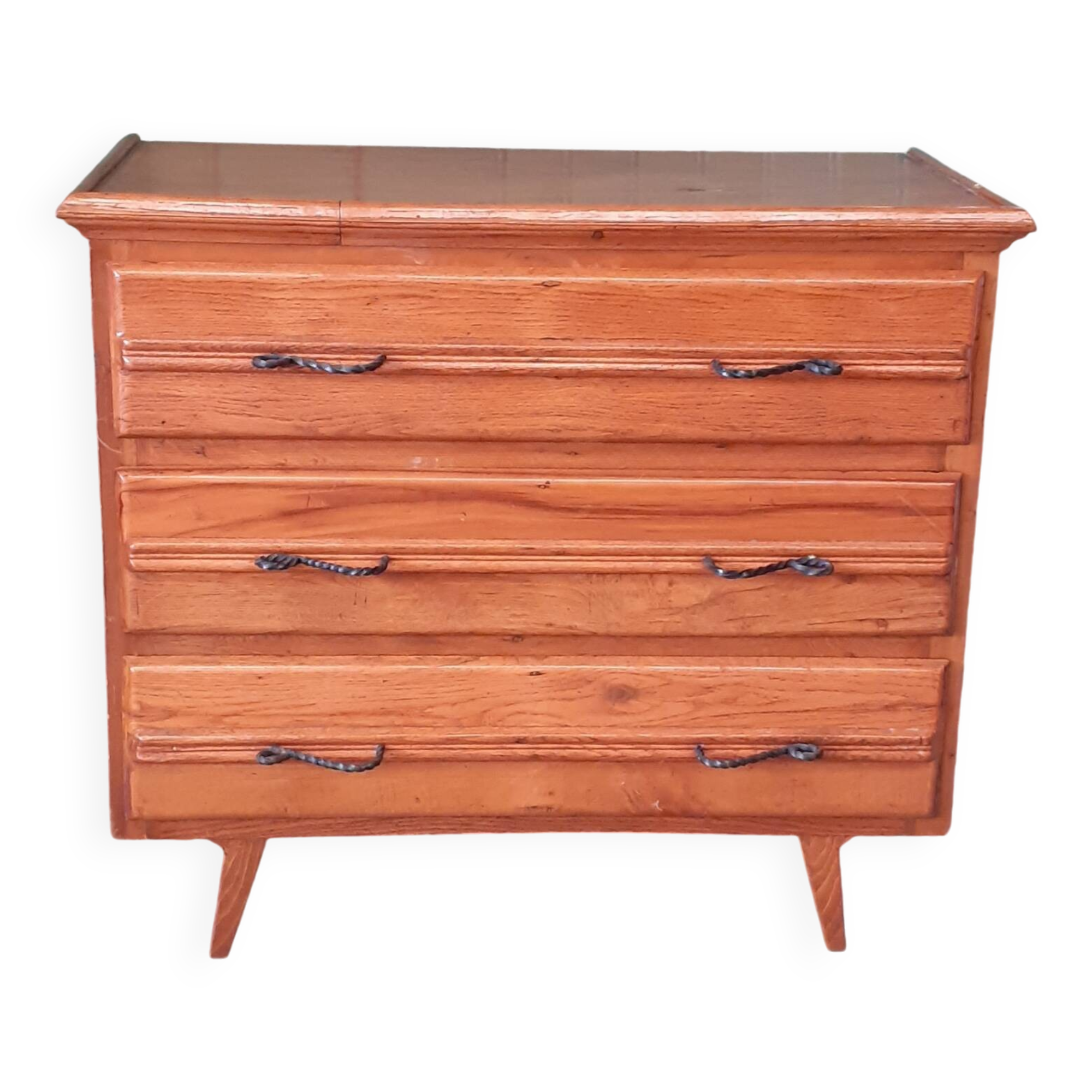 Oak veneer chest of drawers, 1950s