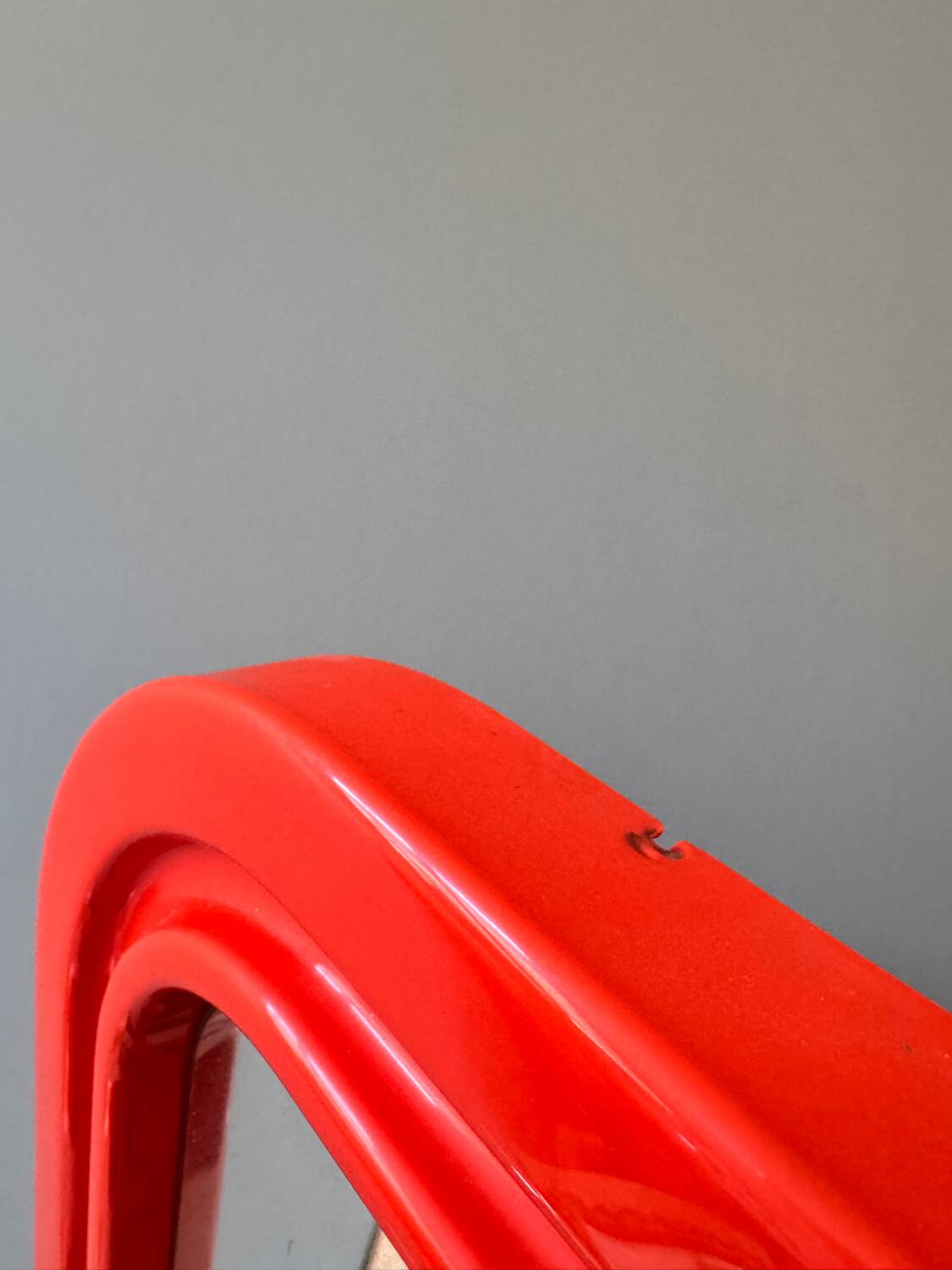 70s pop orange mirror