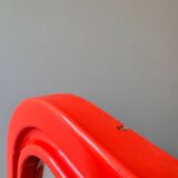 70s pop orange mirror