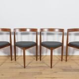 Mid-Century Teak Dining Table and Chairs Set by Hans Olsen for Frem Røjle.