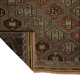 Anatolian handmade kilim rug 243 cm x 185 cm