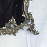 Nineteenth century mirror in silver bronze