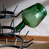 Égouttoir à bouteilles ancien en zinc