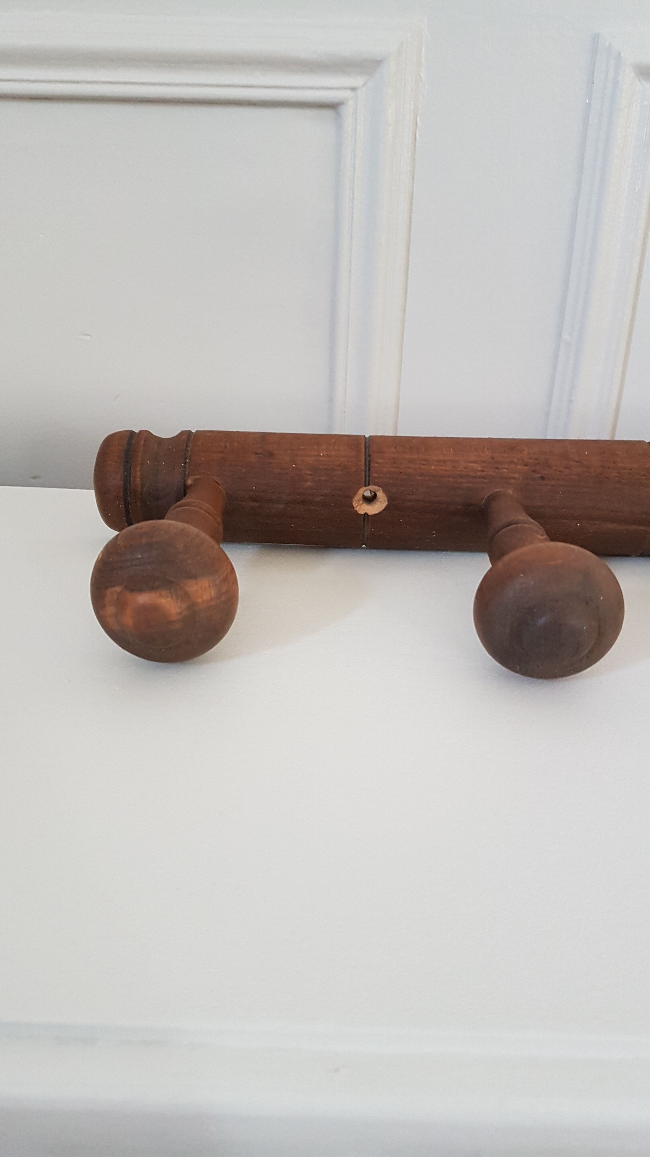 Wooden wall hook