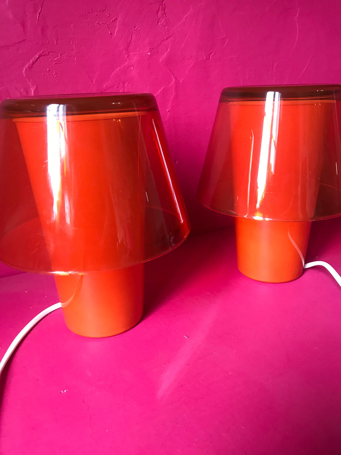 Pair of designer lamps Helena Svensson Ikea vintage