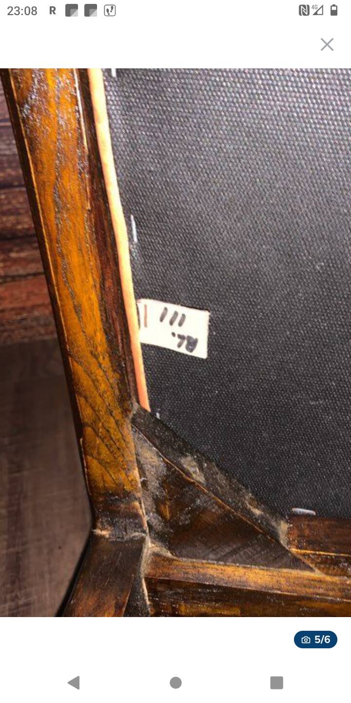 Faiteuil vintage cuir et teck année 60