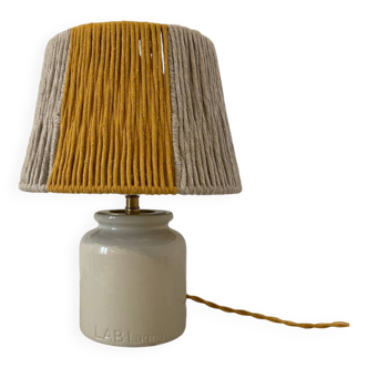 Vintage Mustard Pot Lamp