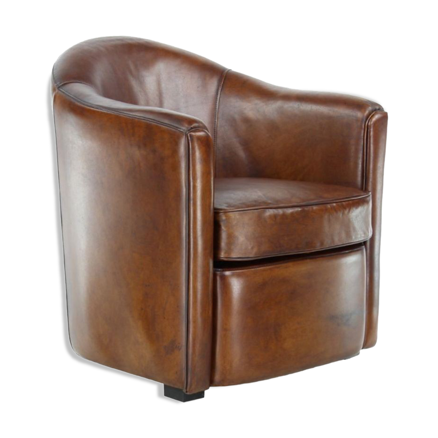 Armchair Club leather Havana Vintage Smoking room