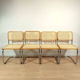 Lot de 4 chaises vintage Cesca « Made in Italy »
