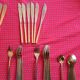 Brass cutlery set