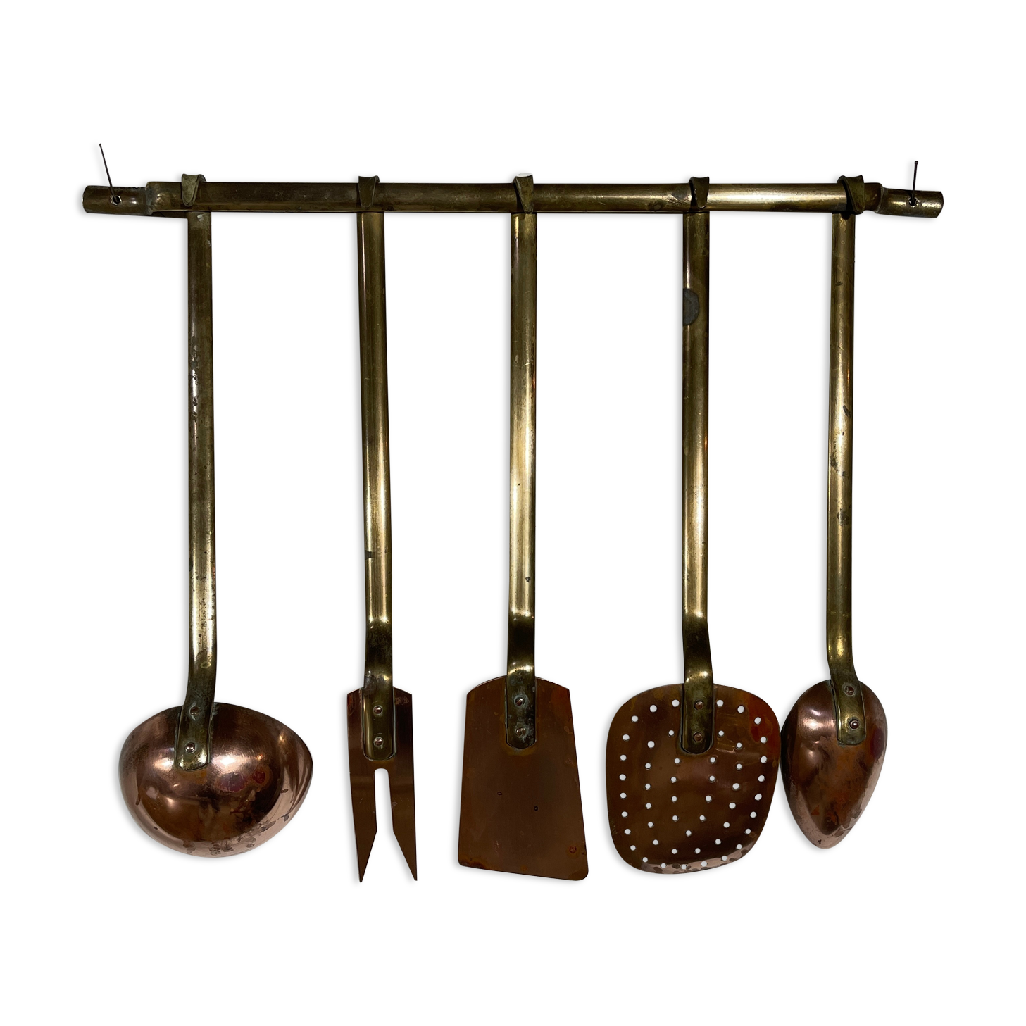 Copper kitchen utensils