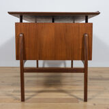 Bureau en teck autoportant du milieu du siècle, années 1960
