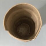 Original shaped ceramic vase - superimposed strips