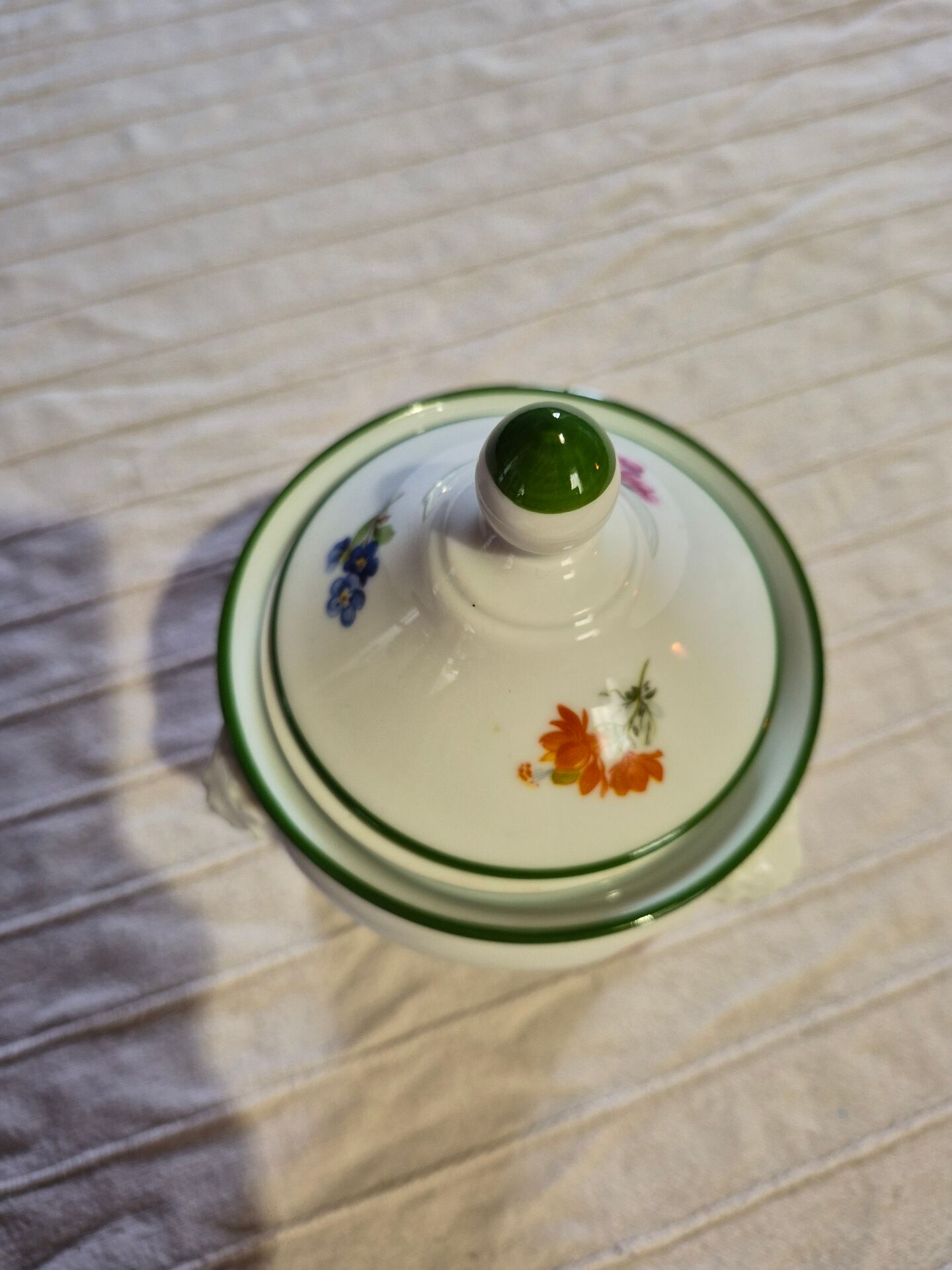 Sugar bowl chestnut Limoges