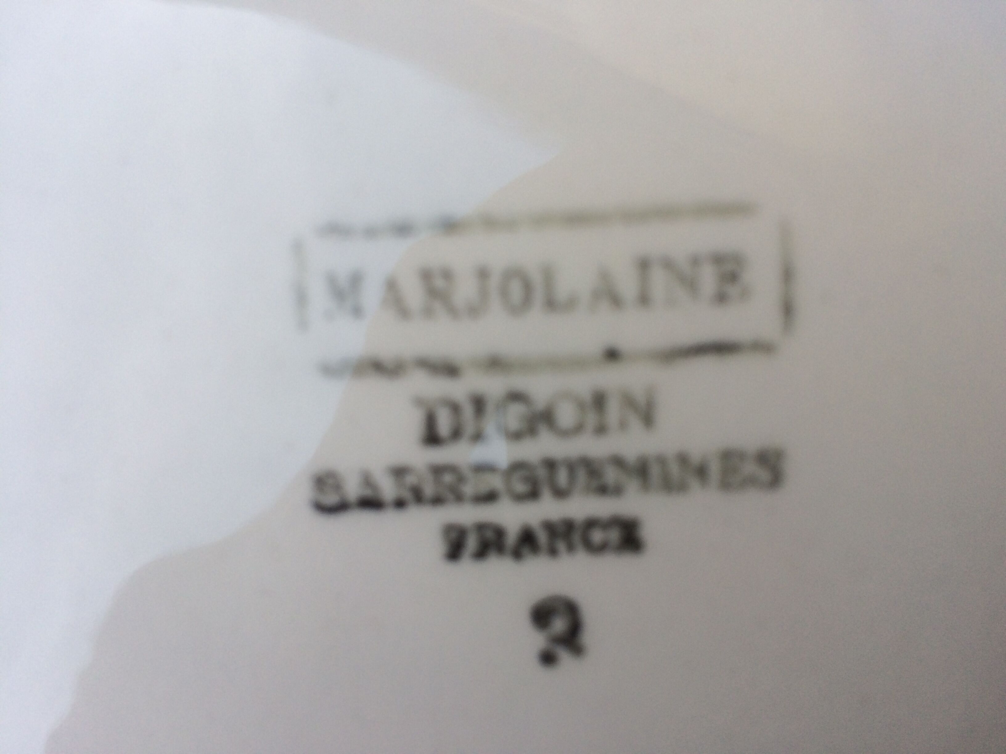 Sarreguemines 5 plates