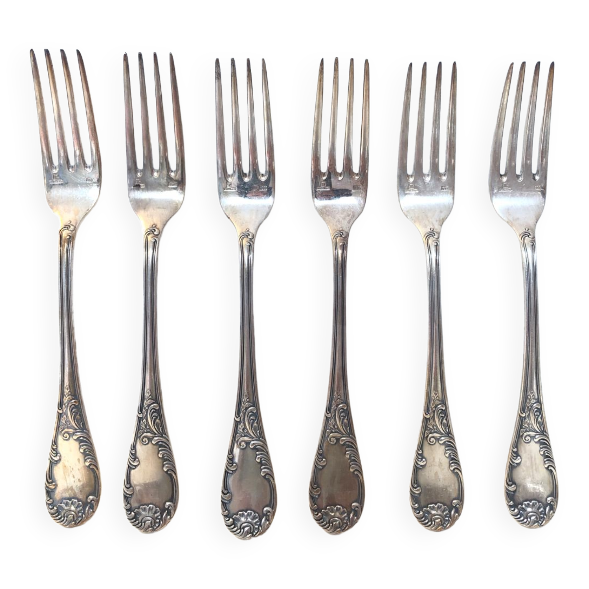 6 forks Saint Medard, 1900