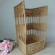 Large vintage bread basket – Wicker & rattan – French bakery style