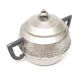 Art Deco sugar bowl, silver-plated brass, tin, Belgium, 1920s