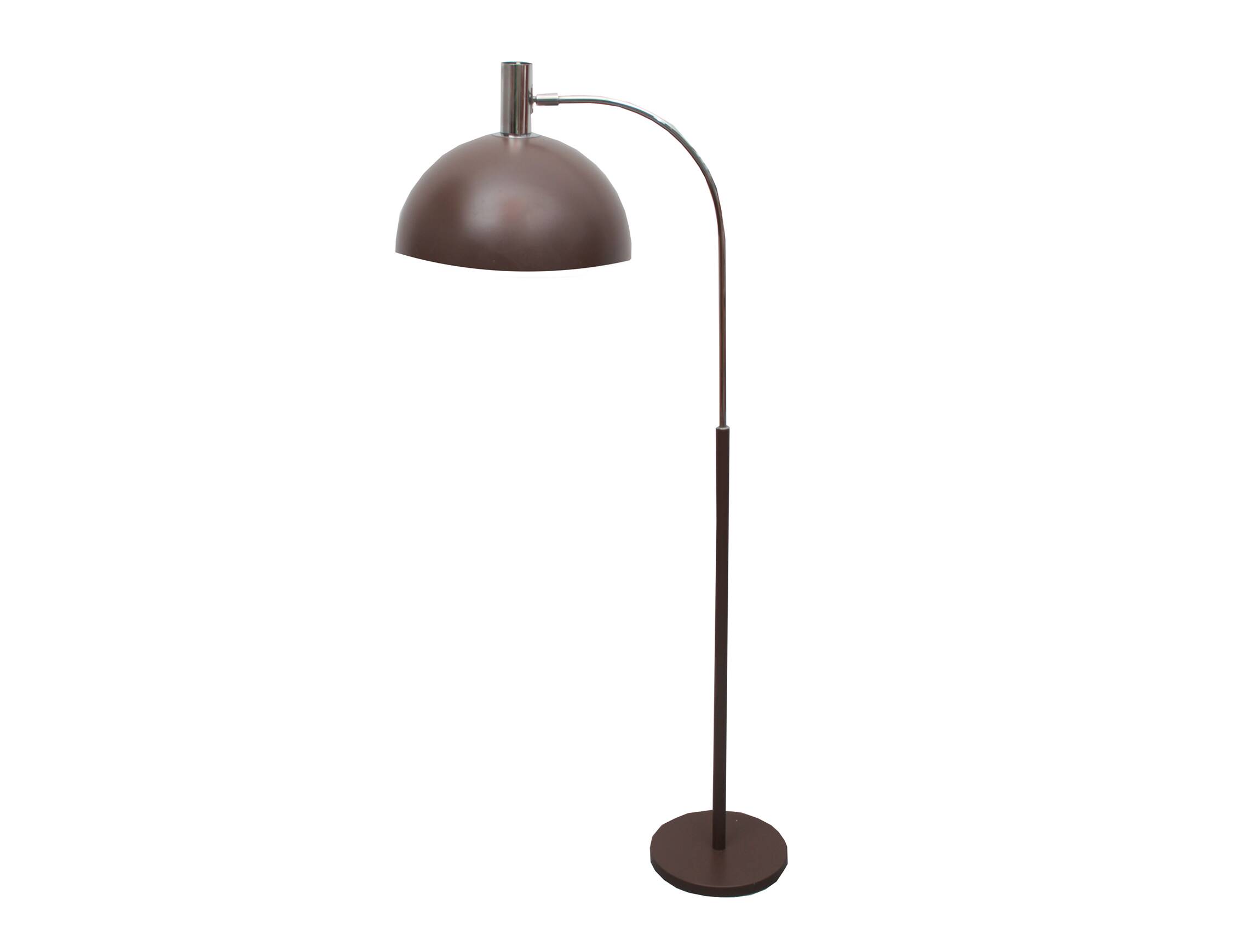 1970s floor lamp in brown and chrome