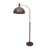1970s floor lamp in brown and chrome