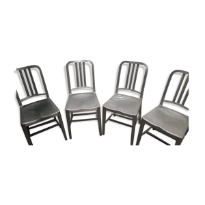 lot de 4 chaises us navy
