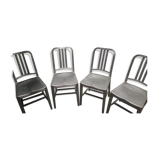 Set of 4 us navy emeco chairs