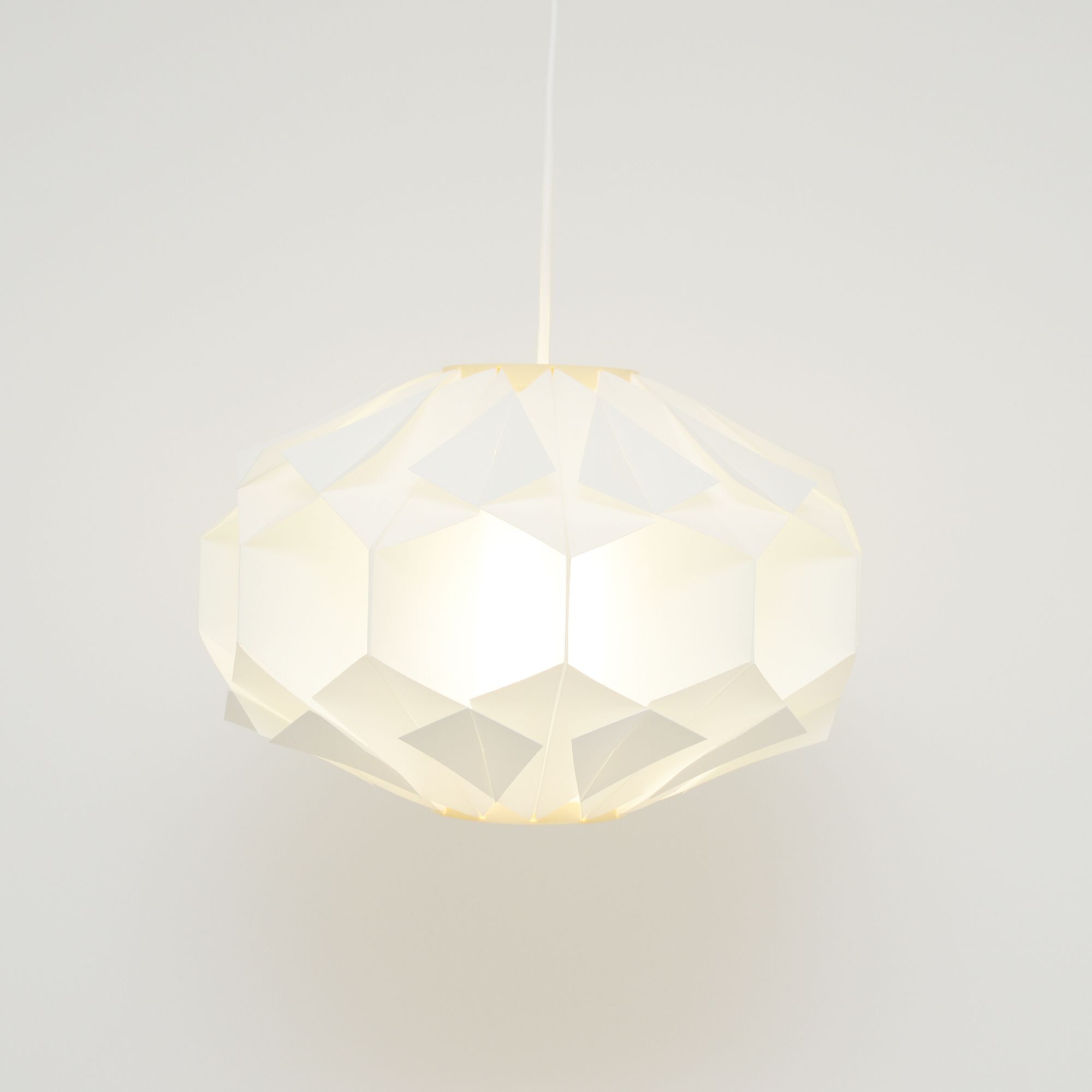 White lamp designed by L. Schioler for Hoyrup Denmark 1970