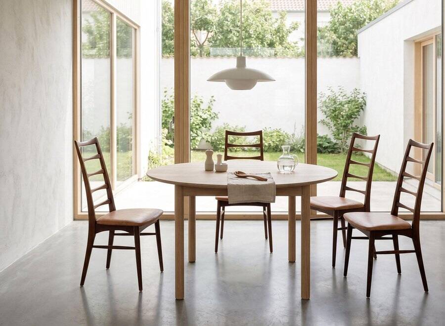 Lis Dining Chairs in Rosewood by Niels Koefoed, Denmark, 1960s, Set of 4